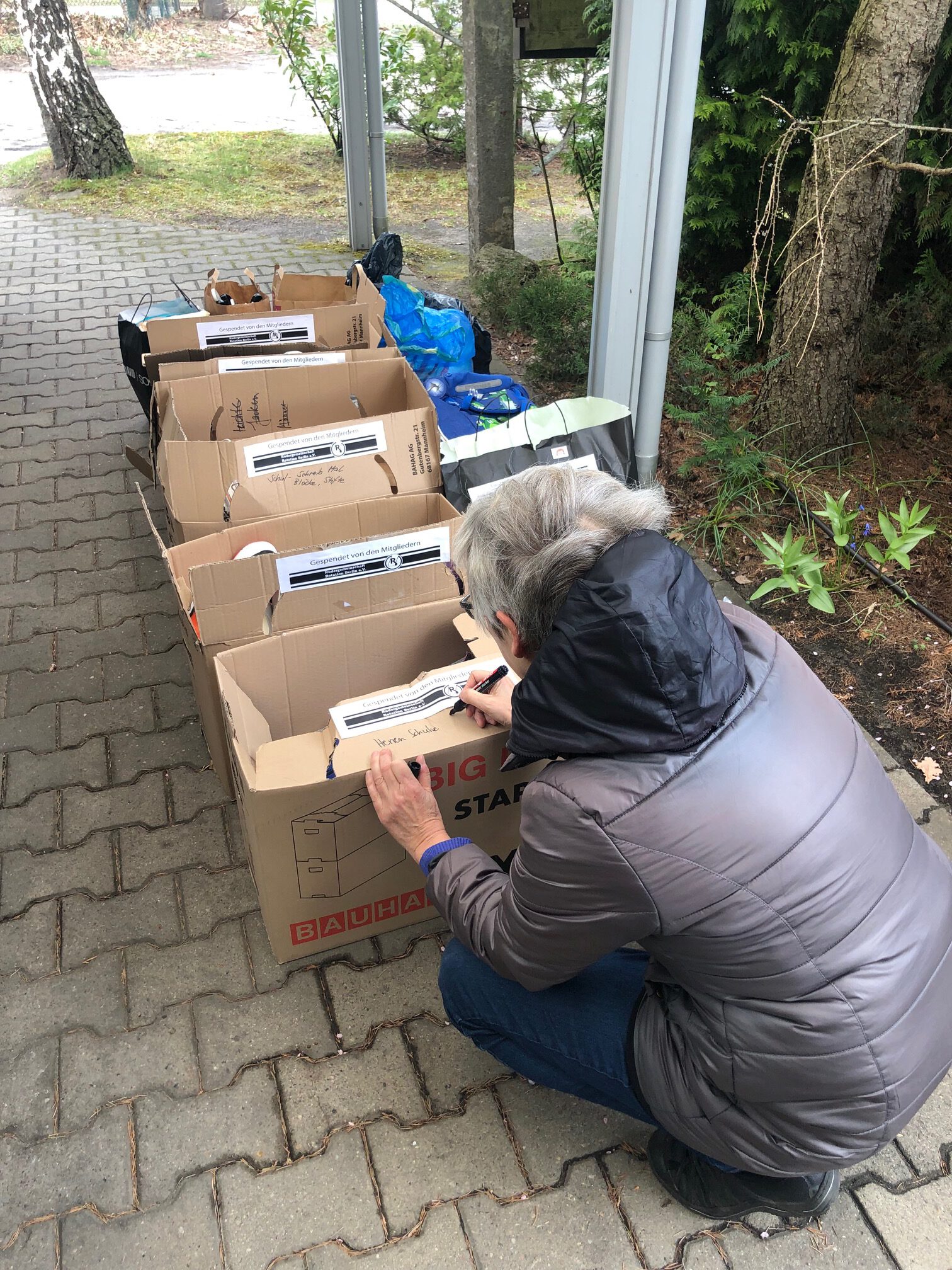 Vorbereitung der Spenden