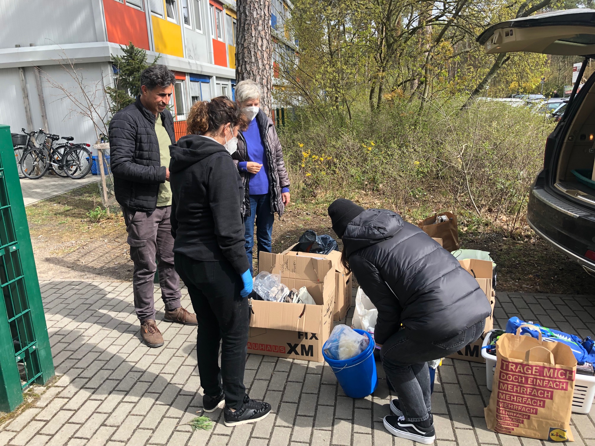 ... an die Leiterin der Unterkunft