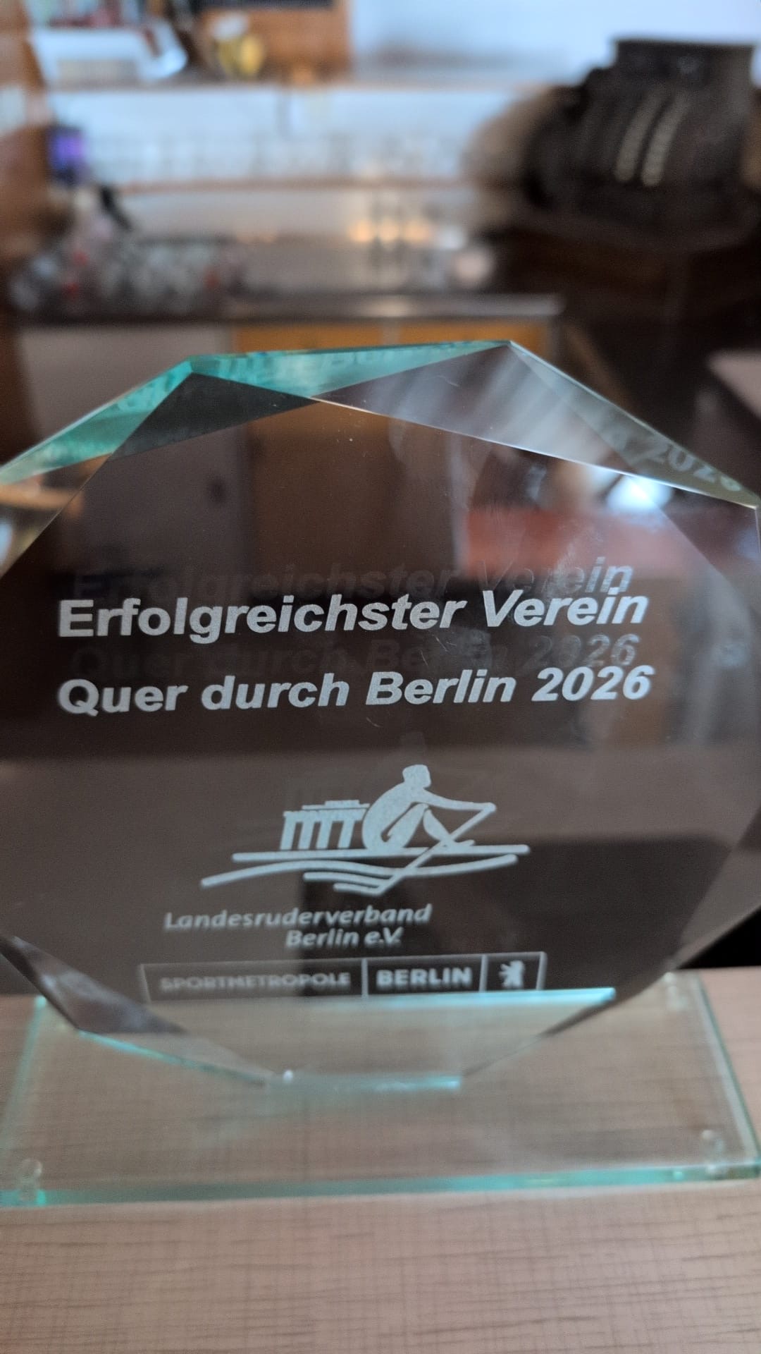 Der Pokal für den besten Verein ging an uns!