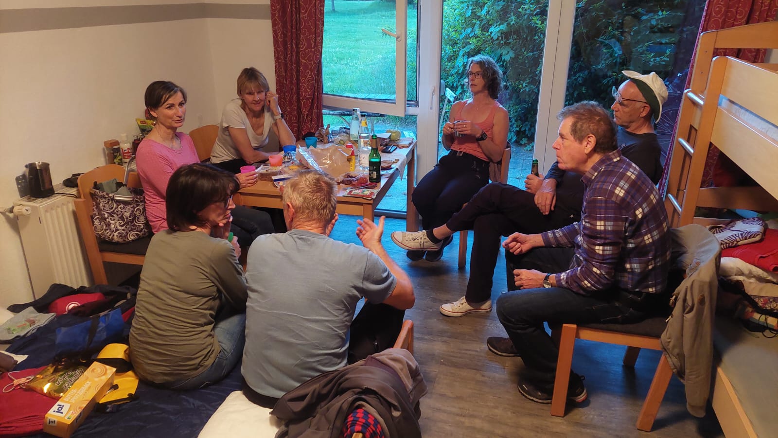 Ankunftsabend im warmen Bungalow (und ohne Mücken...)