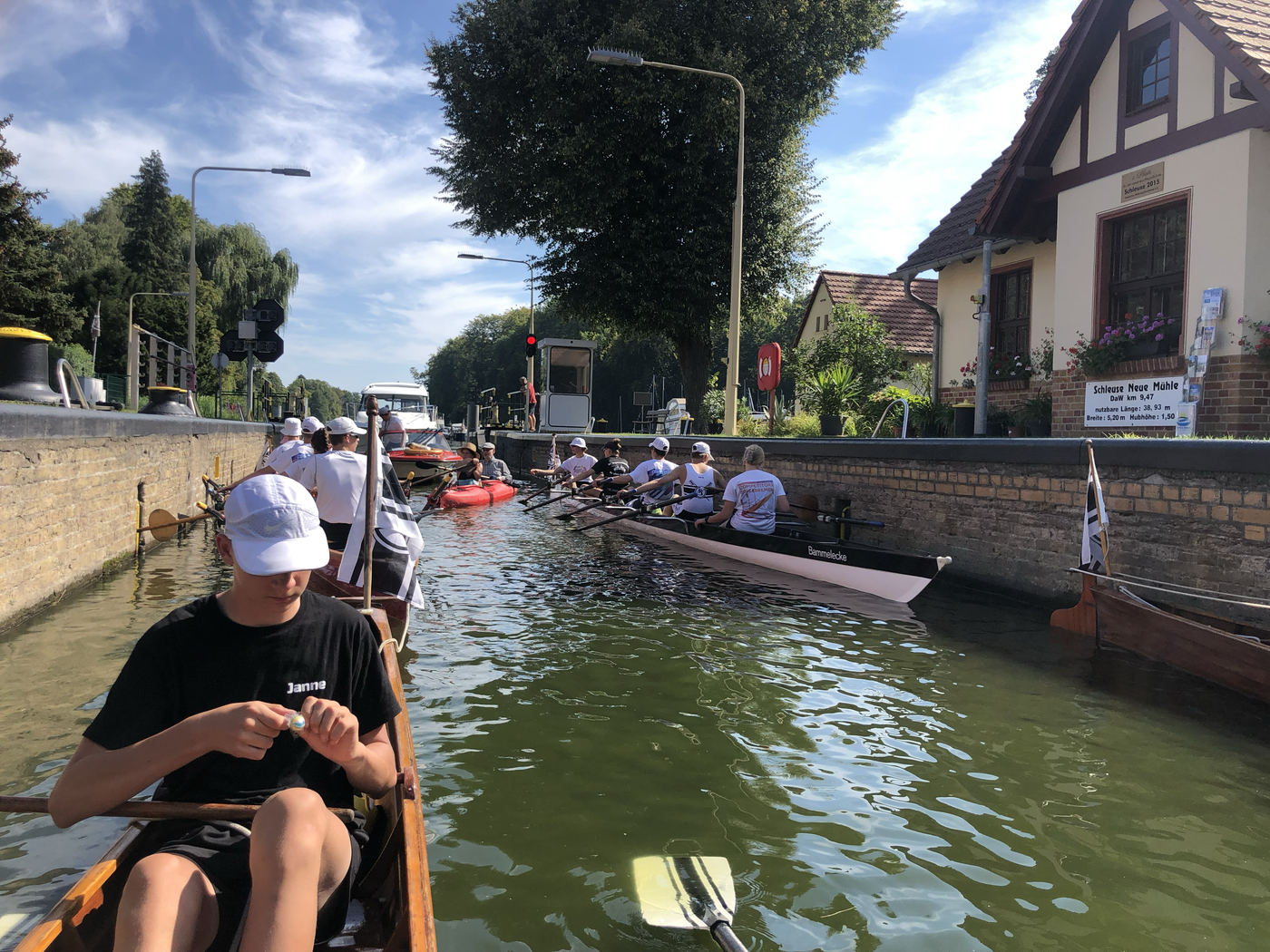 Schleusung auf dem Heimweg