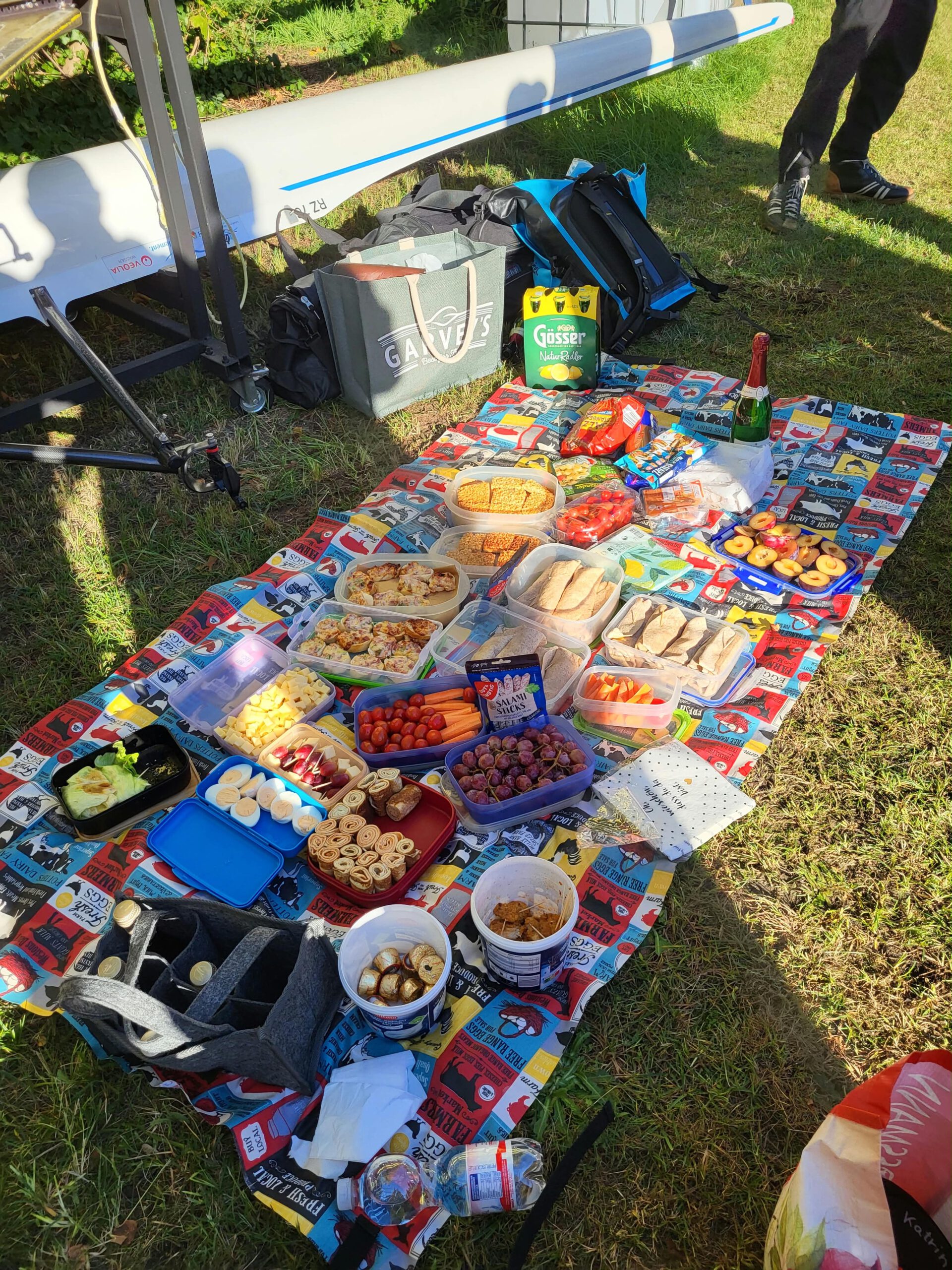 Das "After Race Picknick" - organisiert von den Damen!